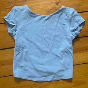 Aerie offline backless tee in soft blue size small
